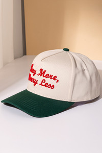 PRAY MORE, WORRY LESS Embroidered Letter Two Tone Trucker Hat Baseball Cap
