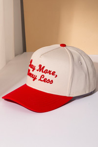 PRAY MORE, WORRY LESS Embroidered Letter Two Tone Trucker Hat Baseball Cap

