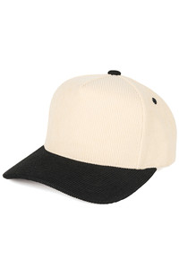 CC Beanie C.C Two Tone Corduroy Trucker Cap
