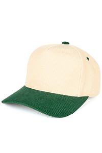 CC Beanie C.C Two Tone Corduroy Trucker Cap
