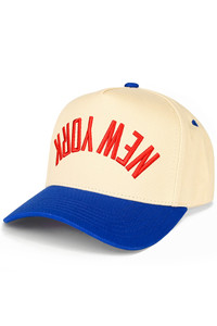 CC BEANIE NEW YORK Embroidered Letter on Two Tone Baseball Cap Trucker Hat
