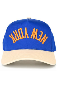 CC BEANIE NEW YORK Embroidered Letter on Two Tone Baseball Cap Trucker Hat
