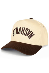 CC BEANIE NASHVILLE Embroidered Letter on Two Tone Baseball Cap Trucker Hat
