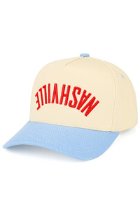 CC BEANIE NASHVILLE Embroidered Letter on Two Tone Baseball Cap Trucker Hat
