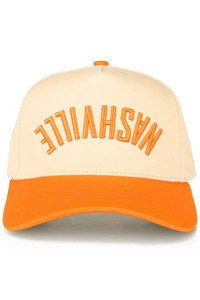 CC BEANIE NASHVILLE Embroidered Letter on Two Tone Baseball Cap Trucker Hat
