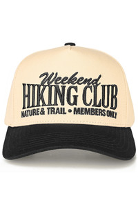 CC BEANIE WEEKEND HIKING CLUB Embroidered Letter on Two Tone Baseball Cap Trucker Hat
