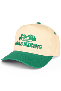 CC BEANIE GONE HIKING Embroidered Letter on Two Tone Baseball Cap Trucker Hat
