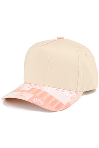 CC BEAMIE Nautical Theme Print on Brim Two Tone Baseball Cap Trucker Hat
