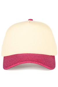 CC BEANIE Glitter Brim Two Tone Baseball Cap Trucker Hat
