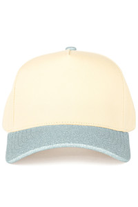 CC BEANIE Glitter Brim Two Tone Baseball Cap Trucker Hat
