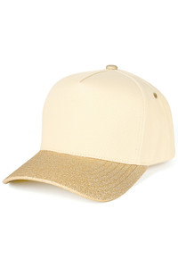 CC BEANIE Glitter Brim Two Tone Baseball Cap Trucker Hat
