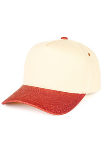 CC BEANIE Glitter Brim Two Tone Baseball Cap Trucker Hat
