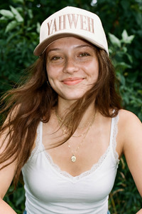 CC BEANIE YAHWEH Letter Embroidered on Two Tone Baseball Cap Trucker Hat
