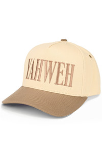 CC BEANIE YAHWEH Letter Embroidered on Two Tone Baseball Cap Trucker Hat
