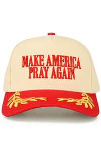 CC BEANIE MAKE AMERICA PRAY AGAIN Letter Embroidered on Two Tone Baseball Cap Trucker Hat
