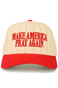 CC BEANIE MAKE AMERICA PRAY AGAIN Letter Embroidered on Two Tone Baseball Cap Trucker Hat
