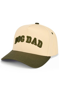 CC BEANIE DOG DAD Letter Embroidered on Two Tone Baseball Cap Trucker Hat

