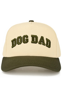 CC BEANIE DOG DAD Letter Embroidered on Two Tone Baseball Cap Trucker Hat
