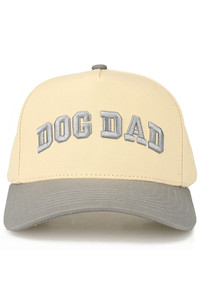 CC BEANIE DOG DAD Letter Embroidered on Two Tone Baseball Cap Trucker Hat
