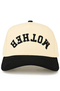 CC BEANIE MOTHER Letter Embroidered on Two Tone Baseball Cap Trucker Hat