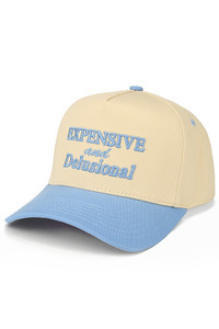 CC BEANIE EXPENSIVE AND DELUSIONAL Letter Embroidered on Two Tone Baseball Cap Trucker Hat