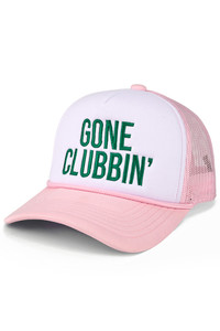 CC BEANIE GONE CLUBBIN' Foam Letter on Mesh Back Two Tone Baseball Cap Trucker Hat