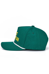 CC BEANIE JUST FORE FUN Letter Embroidered with Rope on Two Tone Baseball Cap Trucker Hat