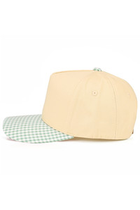 CC BEANIE SMALL GINGHAM CHECK PATTERN on Two Tone Baseball Cap Trucker Hat
