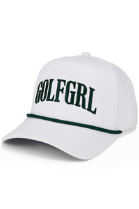 CC BEANIE GOLFGRL Letter Embroidered on Two Tone Baseball Cap Trucker Hat