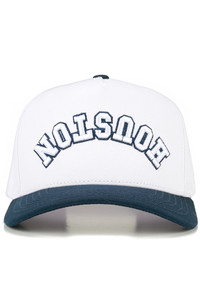CC BEANIE HOUSTON Letter Embroidered on Two Tone Baseball Cap Trucker Hat