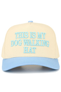 CC BEANIE THIS IS MY DOG WALKING HAT Letter Embroidered on Two Tone Baseball Cap Trucker Hat