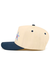 CC BEANIE STAR USA Letter Embroidered with Stars on Two Tone Baseball Cap Trucker Hat