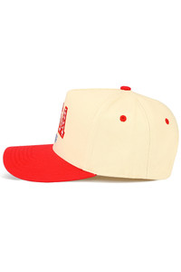 CC BEANIE Gingham Check USA EST 1776 Embroidered on Two Tone Baseball Cap Trucker Hat