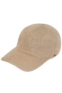 CC BEANIE Solid with Sequin Baseball Cap