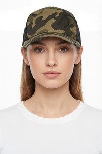 CC BEANIE Camouflage Pattern with Mesh Back Baseball Cap Trucker Hat