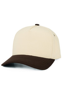 CC BEANIE Two Tone Plain Cotton Criss-Cross Back Ponytail Trucker Hat 