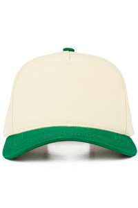 CC BEANIE Two Tone Plain Cotton Criss-Cross Back Ponytail Trucker Hat 