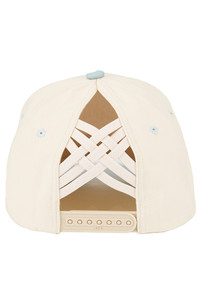 CC BEANIE Polka Dot Pattern Brim Criss-Cross Back Ponytail Trucker Hat Baseball Cap