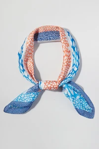 Abstract Leopard Pattern Print Light Weight Silky All Season Bandana Scarf