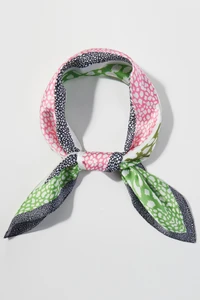 Abstract Leopard Pattern Print Light Weight Silky All Season Bandana Scarf