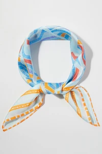 Abstract Tribal Pattern Light Weight Silky All Season Bandana Scarf