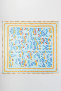 Abstract Tribal Pattern Light Weight Silky All Season Bandana Scarf