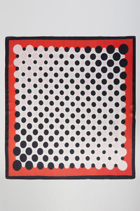 Polka Dots Sizes Pattern Print Light Weight Silky All Season Bandana Scarf