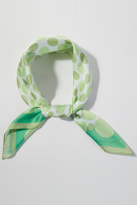 Polka Dots Sizes Pattern Print Light Weight Silky All Season Bandana Scarf
