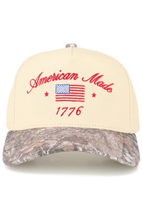 CC BEANIE AMERICAN MADE 1776 Letter Embroidered on Two Tone Baseball Cap Trucker Hat