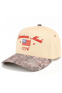 CC BEANIE AMERICAN MADE 1776 Letter Embroidered on Two Tone Baseball Cap Trucker Hat