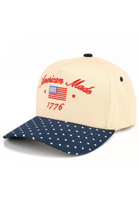 CC BEANIE AMERICAN MADE 1776 Letter Embroidered on Two Tone Baseball Cap Trucker Hat