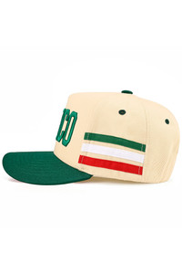 CC BEANIE 3 Lines Flag MEXICO Letter Embroidered on Two Tone Baseball Cap Trucker Hat