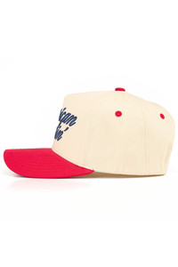 CC BEANIE AMERICAN DARLIN' Letter Embroidered on Two Tone Baseball Cap Trucker Hat