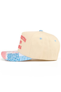 CC BEANIE UNITED STATES 1776 OF AMERICA Letter with USA Flag Embroidered on Two Tone Baseball Cap Trucker Hat